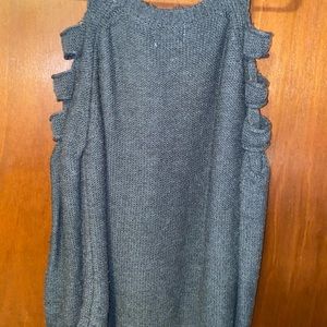 Knitted Grey Sweatshirt